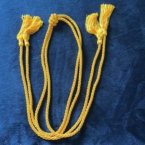 Graduation honor cords (2 gold tassels)